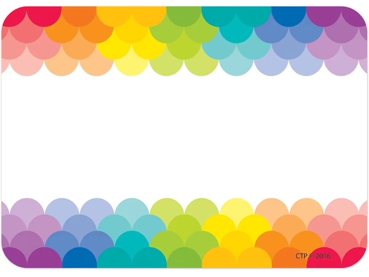 Painted Palette Rainbow Name Tags - US 5314