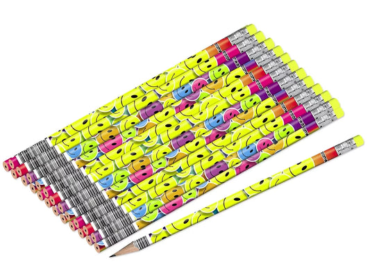 Smiley Face Pencils - Set of 24 - US 4013