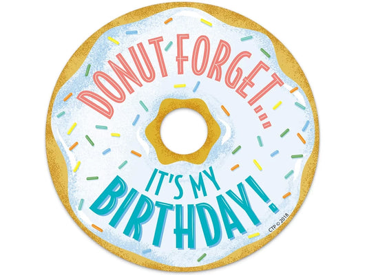 Mid-Century Mod Donut Birthday Badges - US 8657