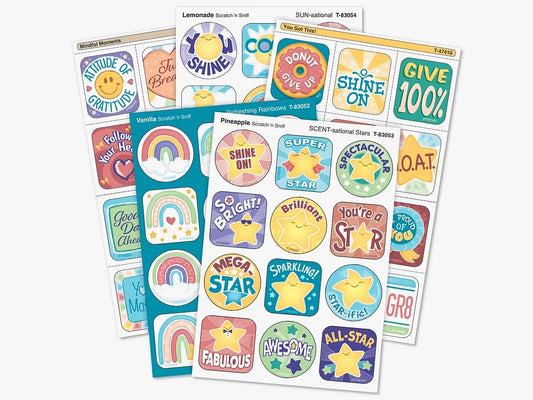 Be Your Best Scented Motivational Stickers - Variety Pack - US 7362