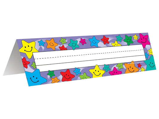 Happy Star Tented Nameplates - US 6694