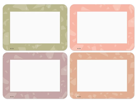 Terrazzo Tones Name Tags - Variety Pack - US 3632