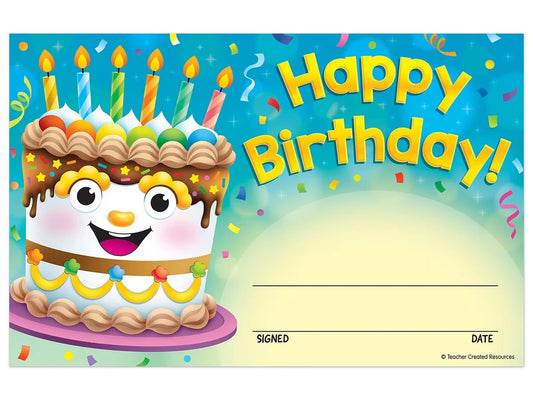 Birthday Cake Certificates - US 9788