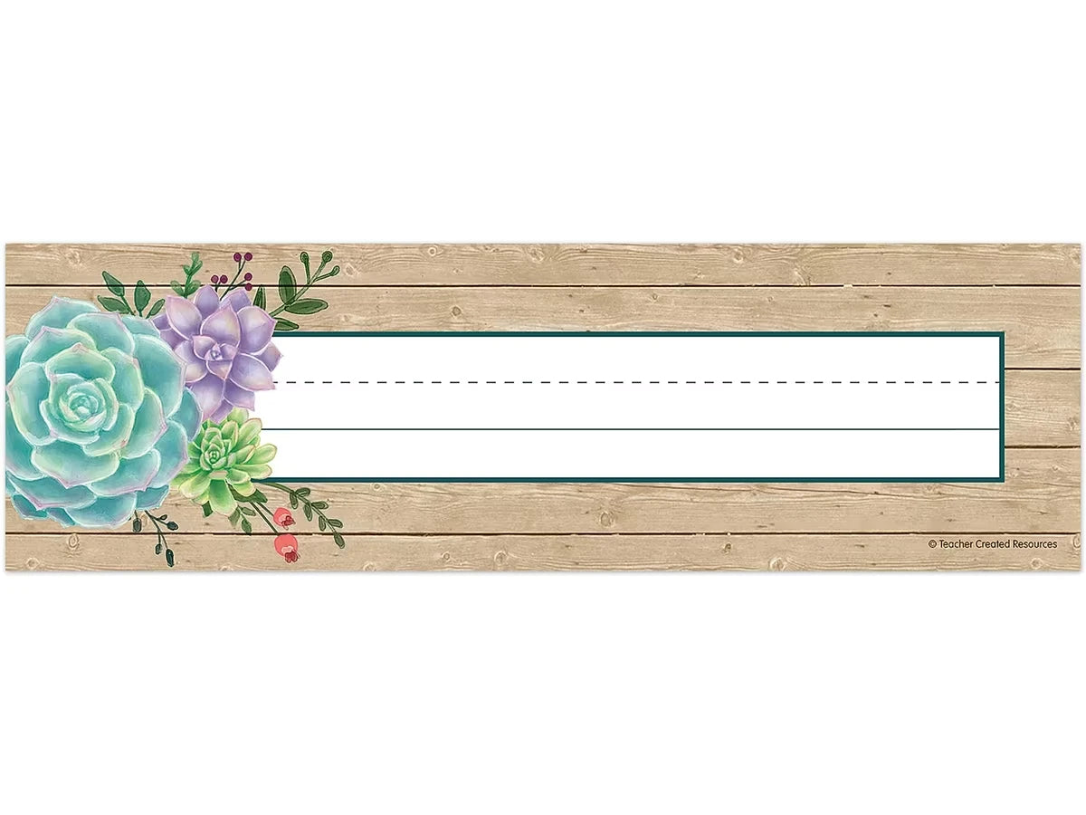 Rustic Bloom Nameplates - US 6124