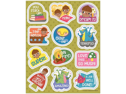 Fairy Tale Forest Motivational Stickers - US 4605