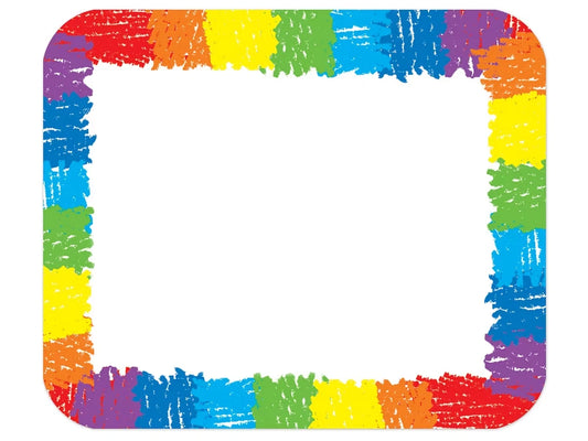 Rainbow Scribble Name Tags - US 1089