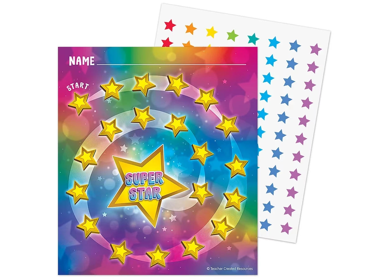 Super Star Reward Trackers with Stickers - US 6908