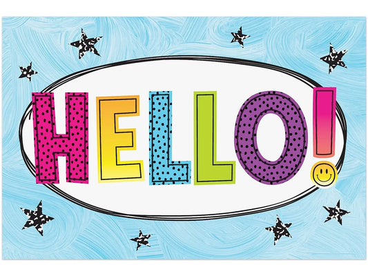 Brights 4Ever Hello Postcards - US 5195