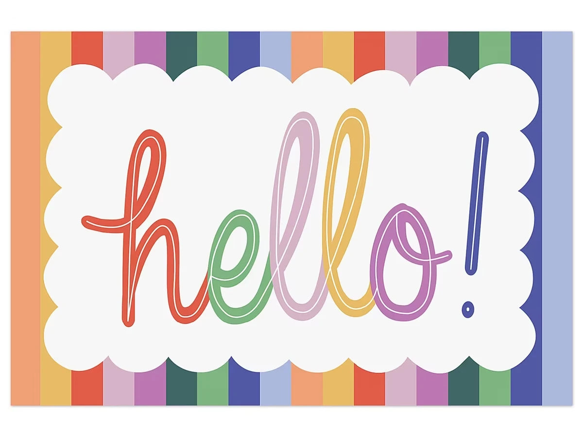 Color Crush Hello Postcards - US 5910