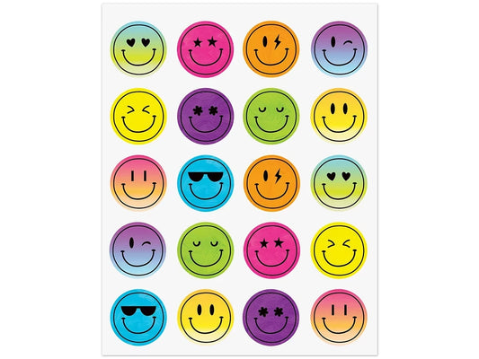 Brights 4Ever Smiley Face Stickers - US 8323