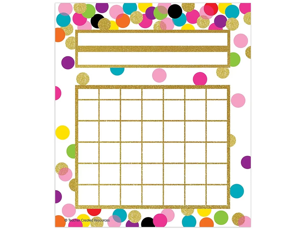 Confetti Mini Incentive Charts - US 6131