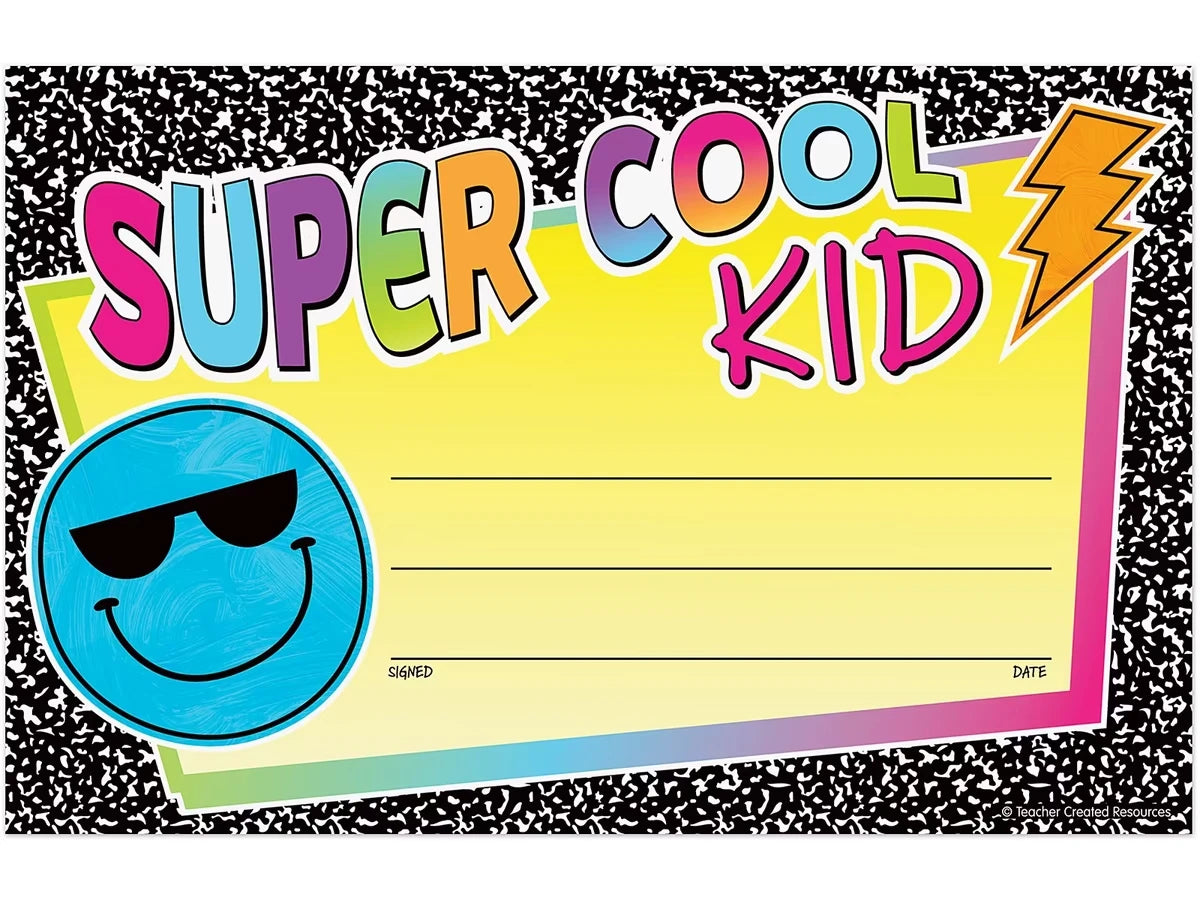 Brights 4Ever Super-Cool Kid Certificates - US 2171