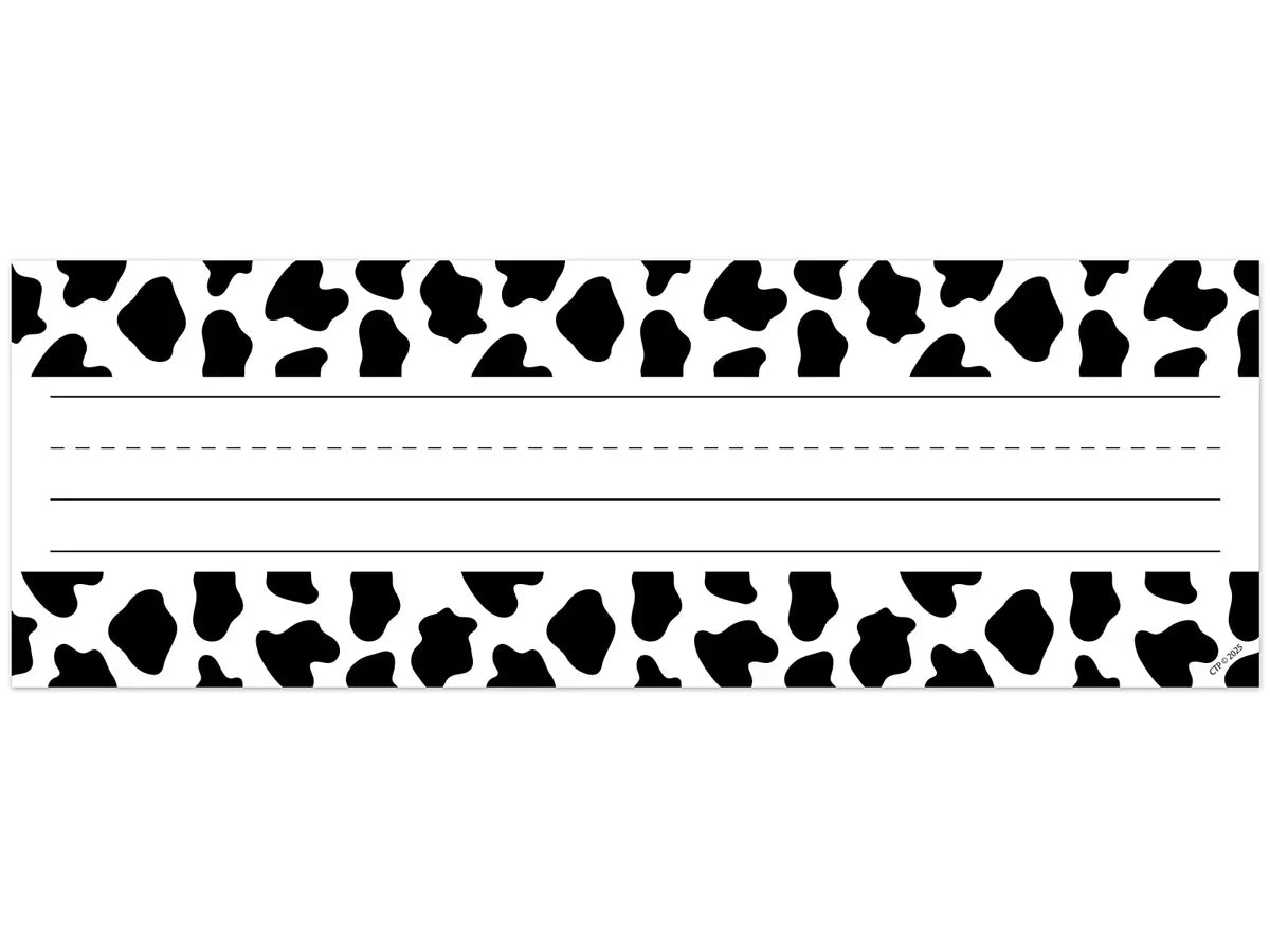 Farm Friends Cow Print Nameplates - US 7597