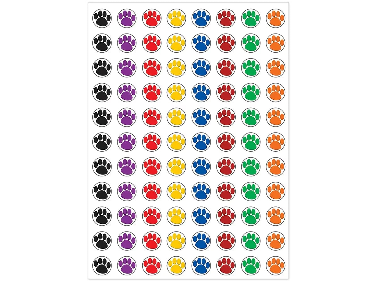 Paw Print Mini Stickers - US 8112