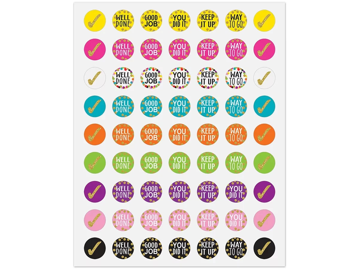 Confetti Motivational Mini Stickers - US 1835