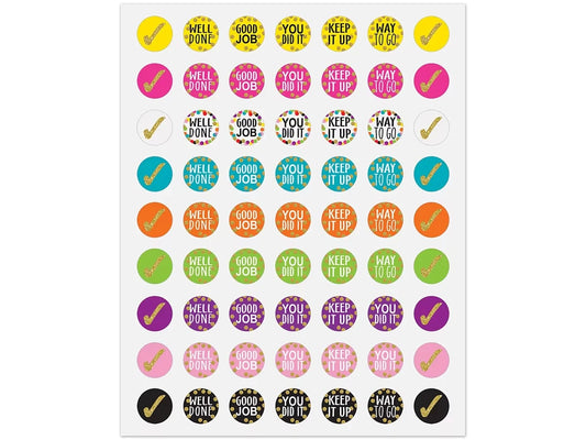 Confetti Motivational Mini Stickers - US 1835
