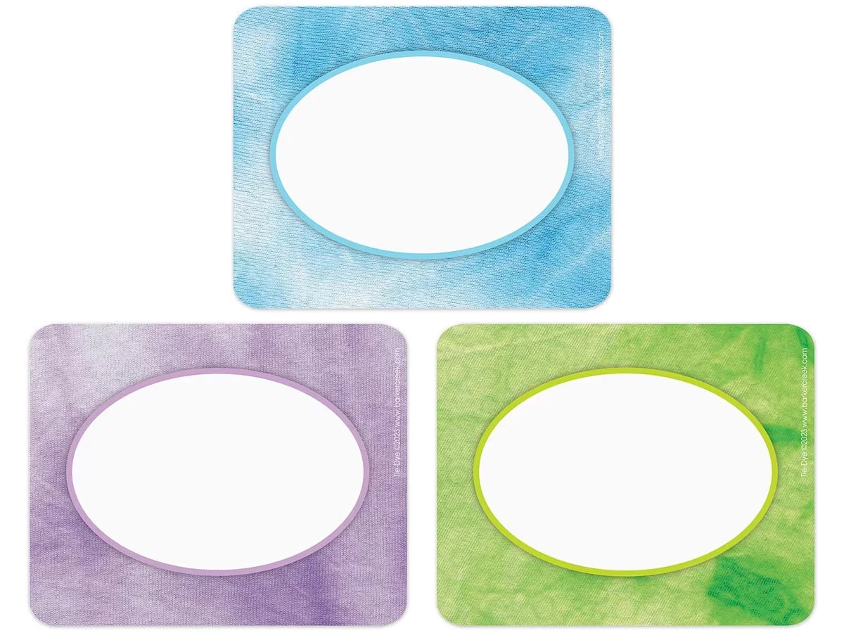 Tie-Dye Name Tags - US 1621