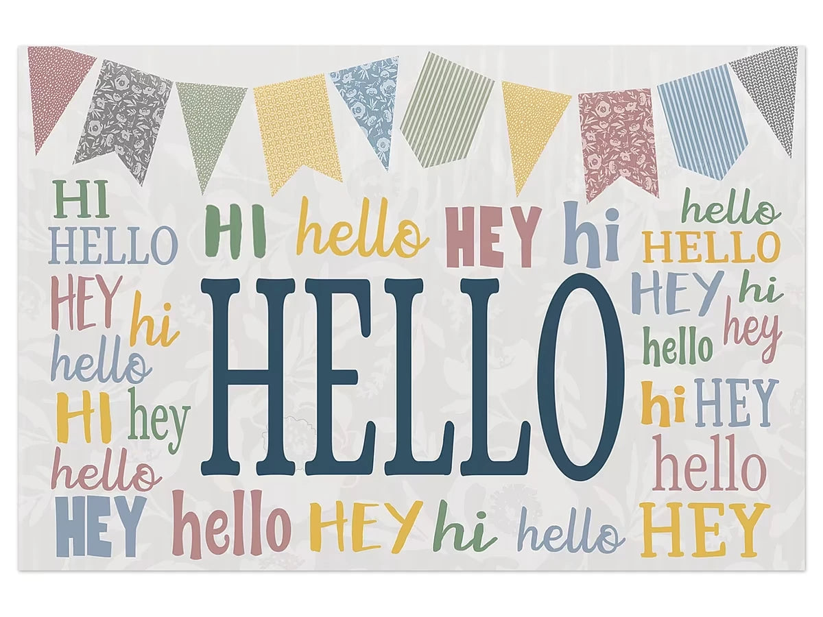 Classroom Cottage Hello Postcards - US 3100