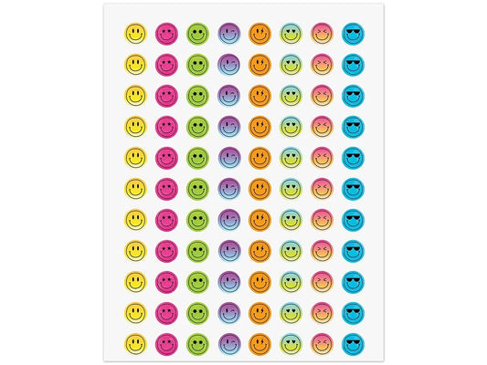 Brights 4Ever Smiley Face Mini Stickers - US 7218