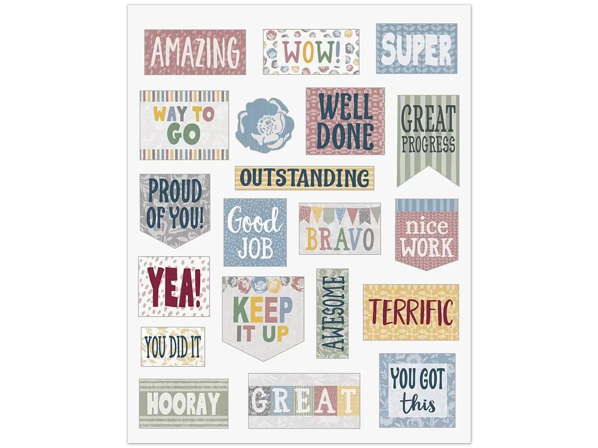 Classroom Cottage Motivational Stickers - US 1343