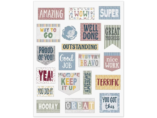 Classroom Cottage Motivational Stickers - US 1343