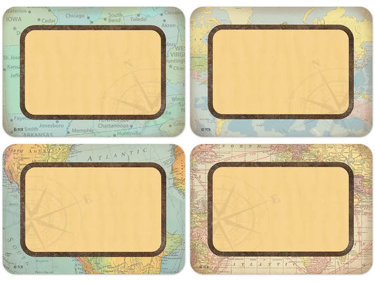 Travel the Map! Name Tags - Variety Pack - US 7947