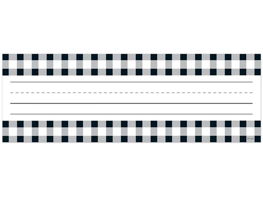 Black & White Buffalo Checkered Nameplates - US 2462