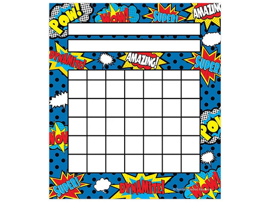Superhero Mini Incentive Charts - US 8899