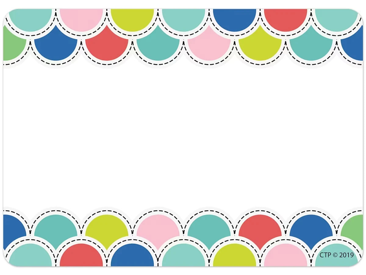 Poppin’ Scallops Name Tags - US 9790