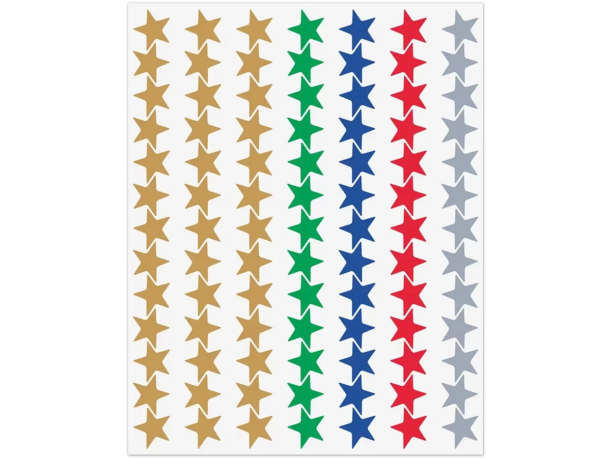 Foil Star Mini Stickers - Value Pack - US 3085