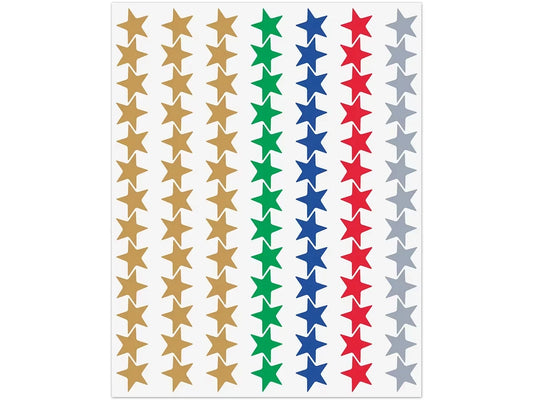 Foil Star Mini Stickers - Value Pack - US 3085