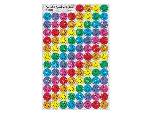 Sparkling Smiley Face Mini Stickers - US 3272