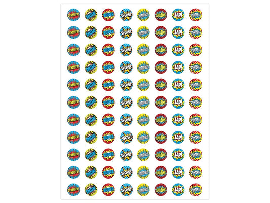 Superhero Motivational Mini Stickers - US 9852