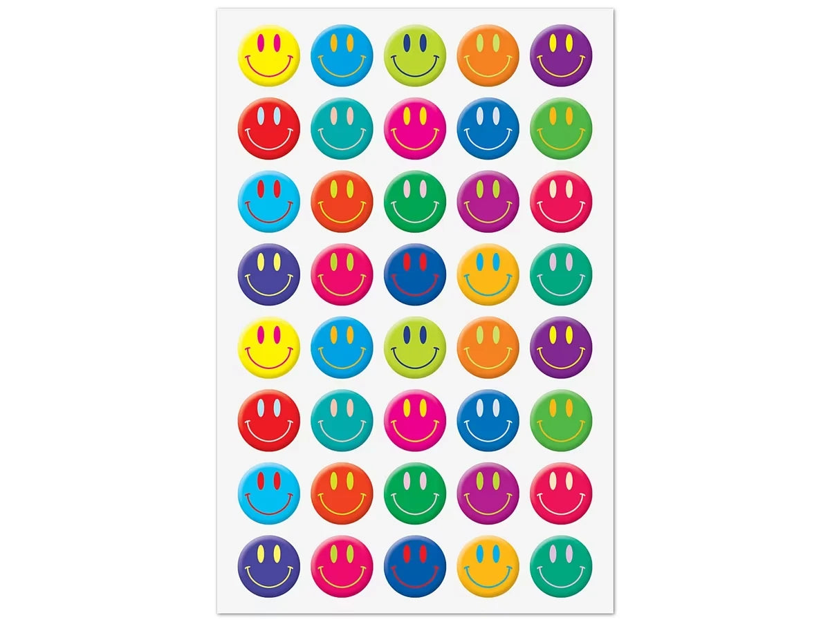Bright Smiley Face Stickers - US 5766