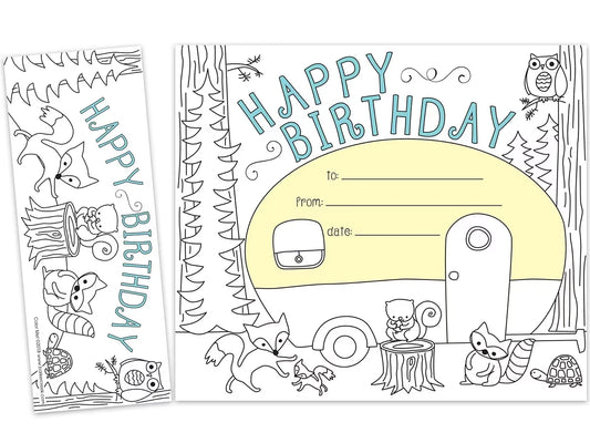 Color Me! Double-Sided Bookmark Birthday Certificates - US 8451