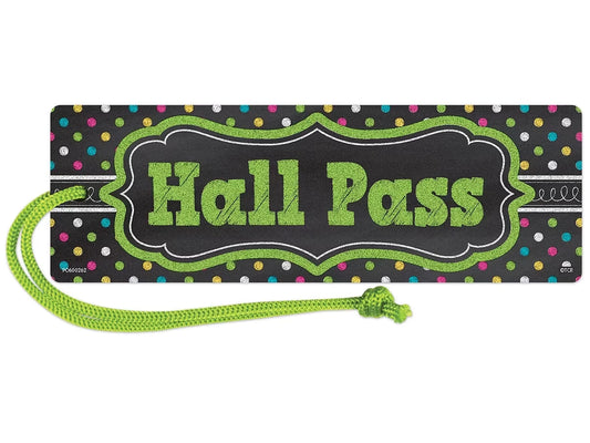 Chalkboard Brights Magnetic Student Hall Pass - US 9463