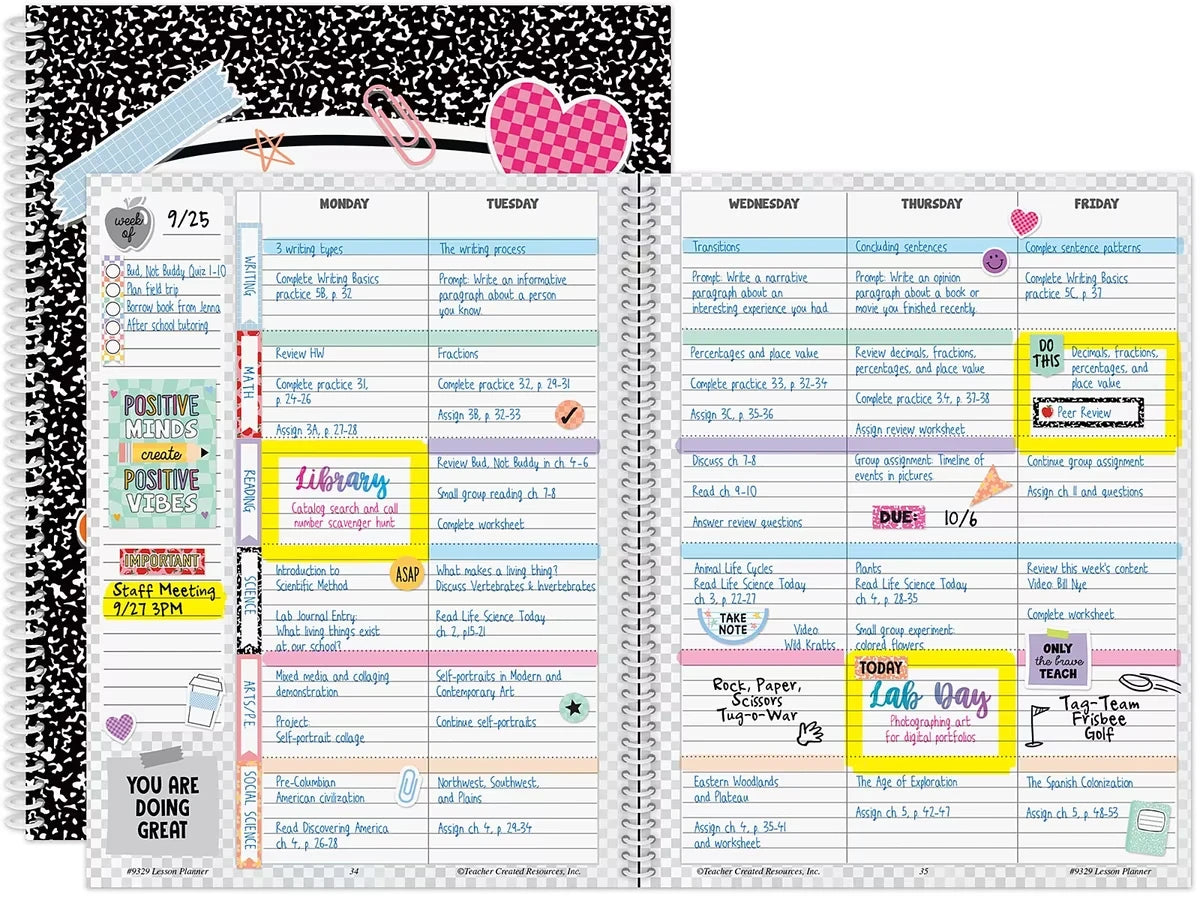 Cool for School Lesson Plan Book - US 4903