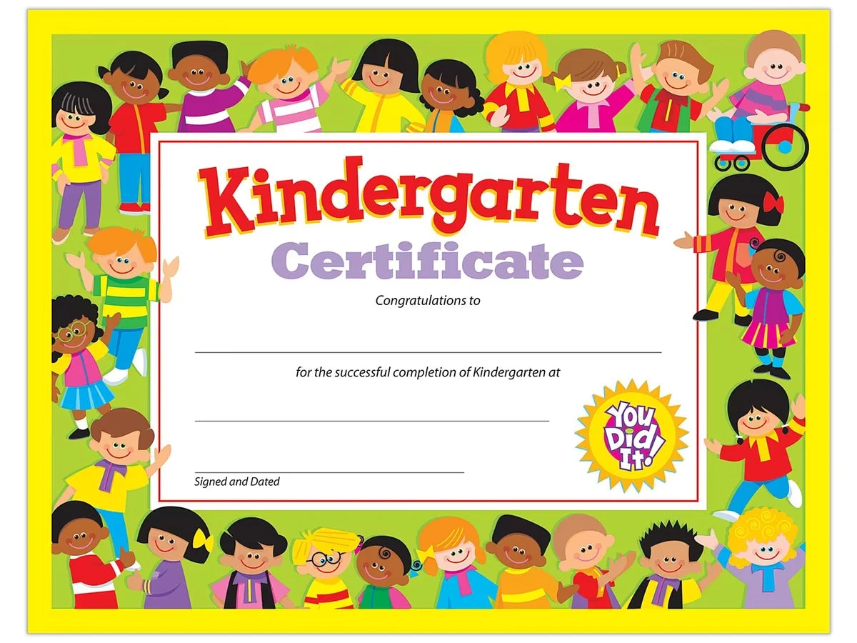 Kindergarten Graduation Certificates - US 1720