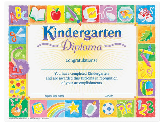 Kindergarten Diploma Certificates - US 5848