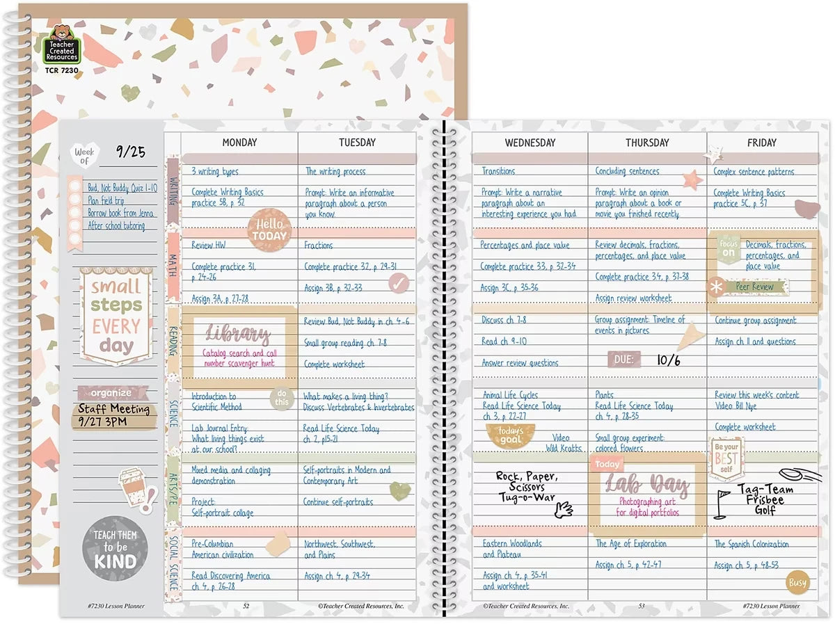 Terrazzo Tones Lesson Plan Book - US 6687