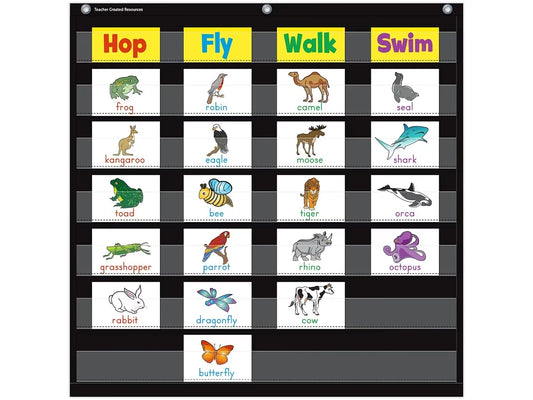 Black Pocket Chart - US 6834