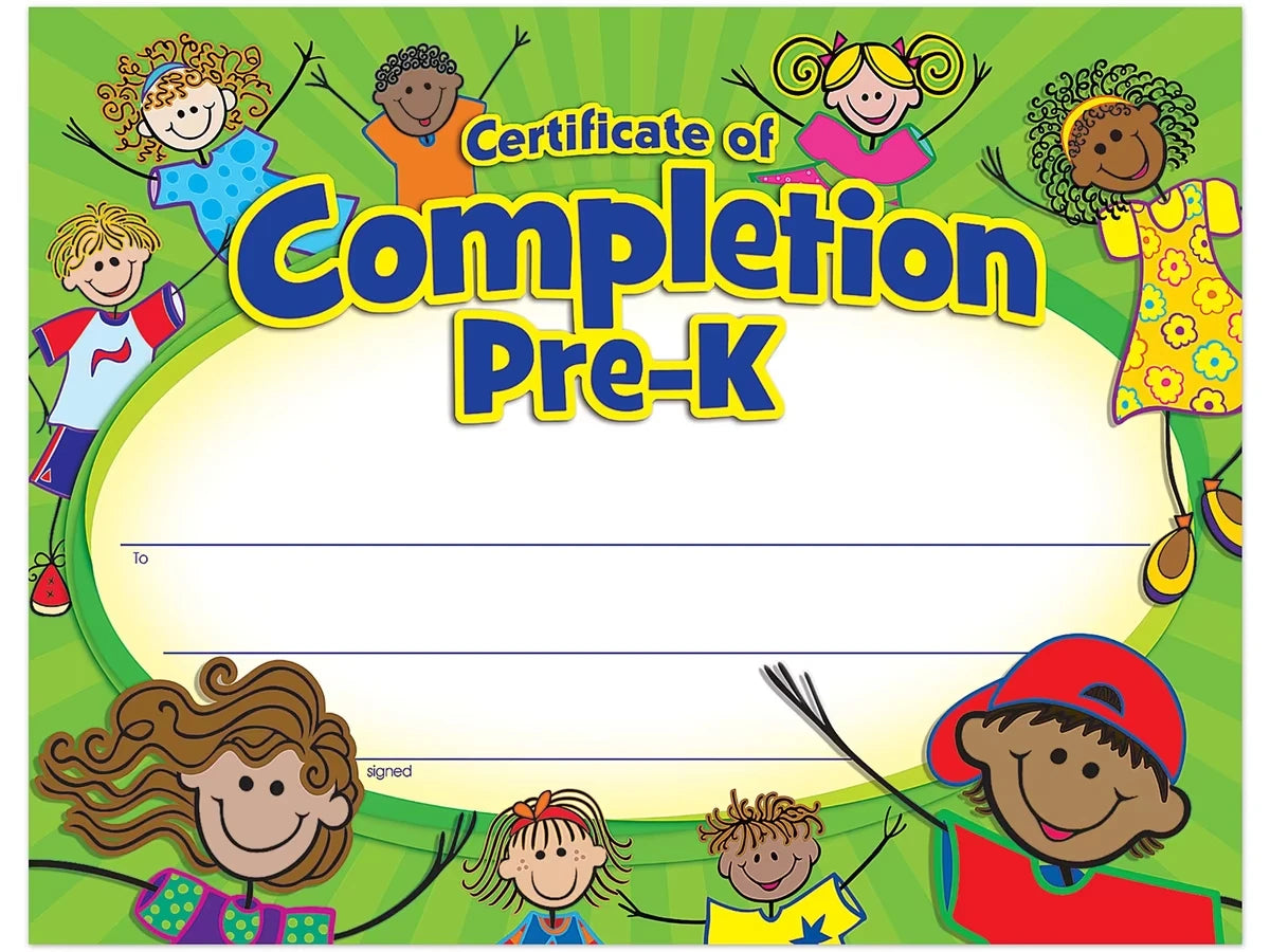 Pre-K Graduation Certificates - US 7805
