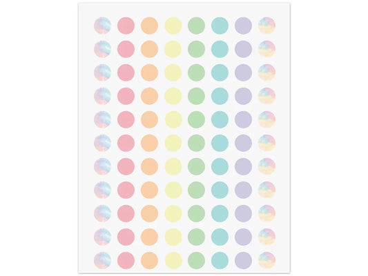 Pastel Pop Circle Mini Stickers - US 5483