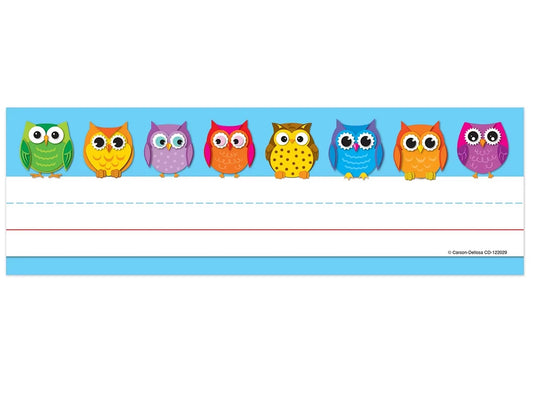 Colorful Owl Nameplates - US 4756