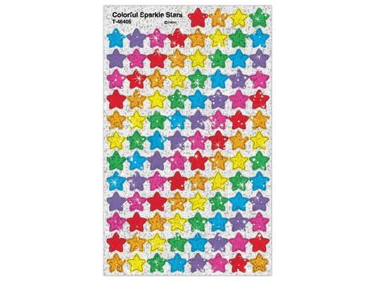 Colorful Sparkle Star Stickers - US 3980