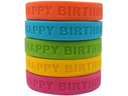 Neon Birthday Wristbands - US 4544