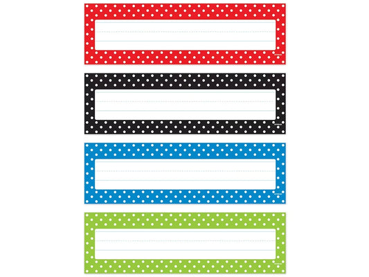 Polka Dot Nameplates - Variety Pack - US 7224