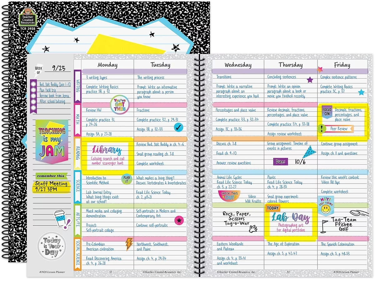Brights 4Ever Teaching Is My Jam Lesson Plan Book - US 3771