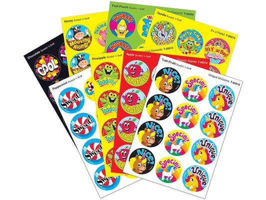 Pep Talk Scented Motivational Stickers - Variety Pack - US 1967