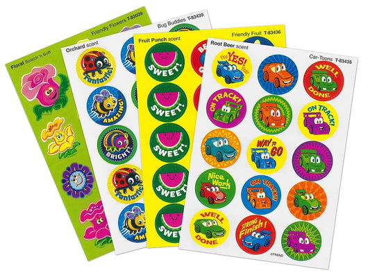 Fun Friends Scented Motivational Stickers - Variety Pack - US 3103